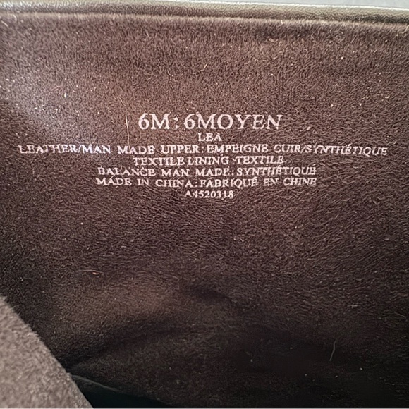 Halston‎ Moyen Elegant Black Leather Ankle Boots Studded Heel Formal Career 6 - Picture 9 of 9